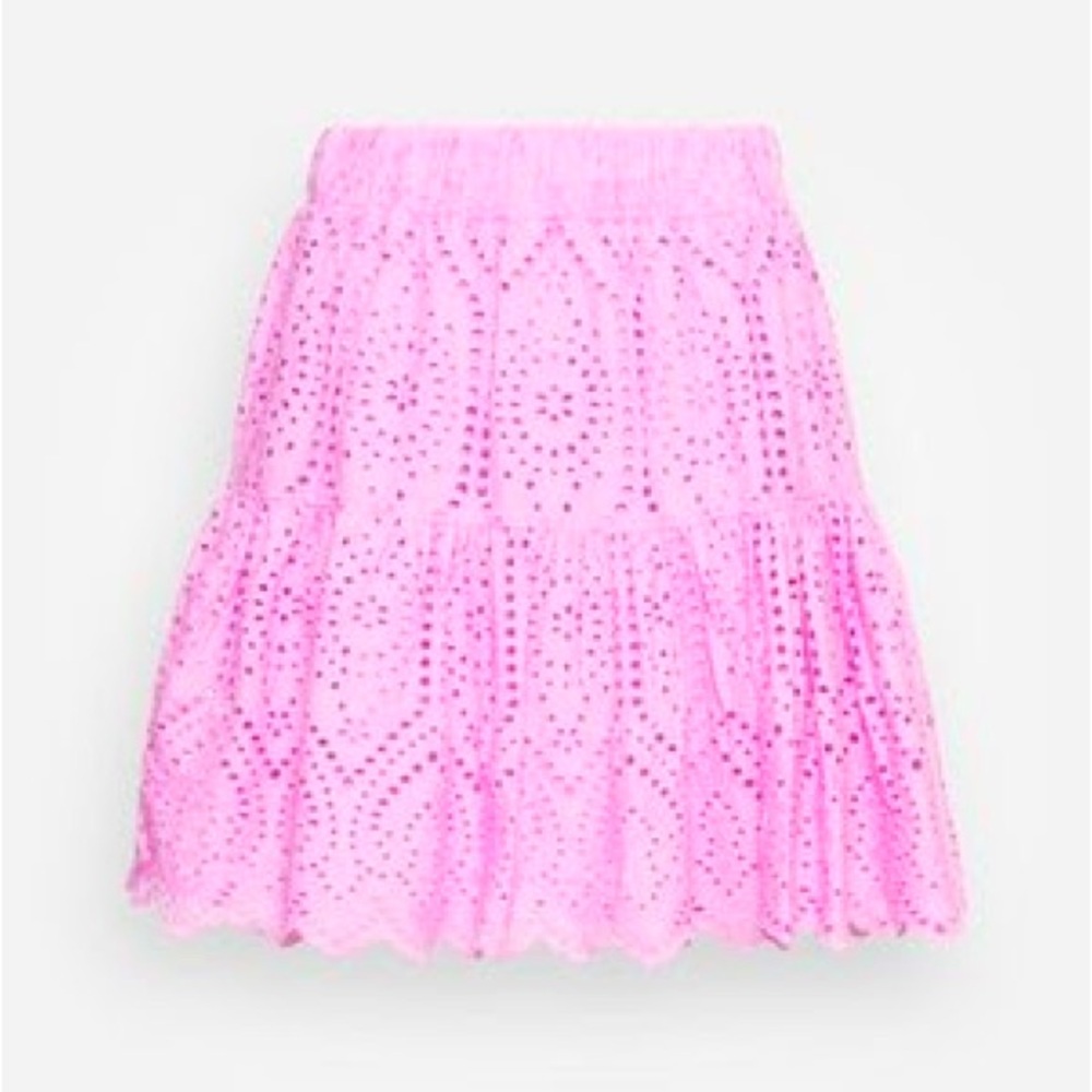 YAS Eyelet Mini Skirt - Orchid